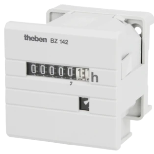 Operating hour counter BZ 142-3 plug-in base for 35 mm profile rail