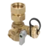 Robinet d´isolement 3/4'' pour le chauffage et le solaire avec raccord pour embout de flexible