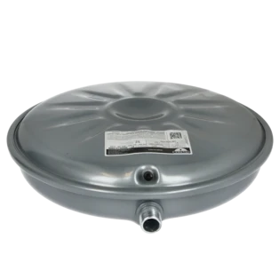 Flat pressure expansion vessels for heating systems