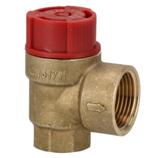 Overstort/overdrukventiel voor verwarming 1/2" 2,5 bar