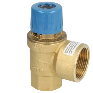 Safety relief valve for drinking water 1" 6 bar