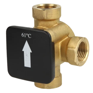 Valvola termica di ricarica 1/2" FF temperatura d'apertura +61 &deg;C