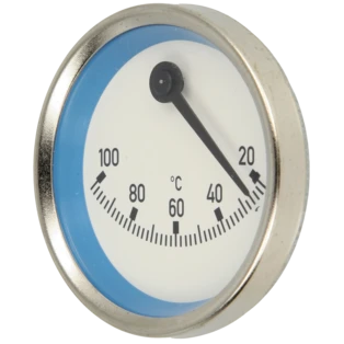 Contact thermometer eccentric blue