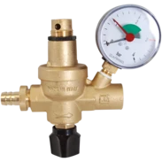 Filling fitting FAM with pressure gauge