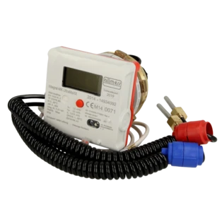 Heat meter measuring capsule with remote display 1.5 m&sup3;/h