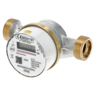 Apartment water meter for cold and hot water 130 mm
