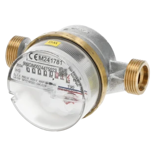 Apartment water meter for cold and hot water 110-130 mm
