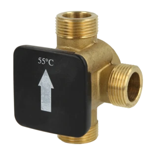 Thermisch laadventiel 3/4" US met openingstemperatuur +55 &deg;C