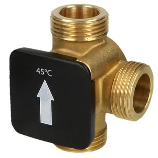 Thermisch laadventiel 1" US met openingstemperatuur +45 &deg;C