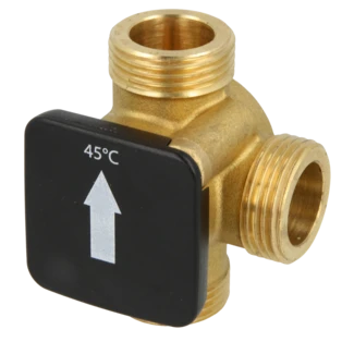 Thermische laadklep 1 1/2" US met openingstemperatuur +45 &deg;C