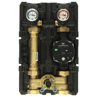 Modulo circuito di riscaldamento K34 DN25 miscelatore a 3 vie+Bypass + pompa
