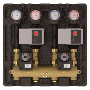 Thermax 2x K32 DN20 including servomotor 2 x Wilo Yonos Para RS 15/6