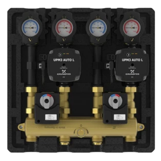 Thermax 2x K32 DN20 including servomotor 2 x Grundfos UPM3 L15-70