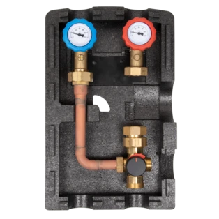Heating circuit set mixed circuit 4-way without pump