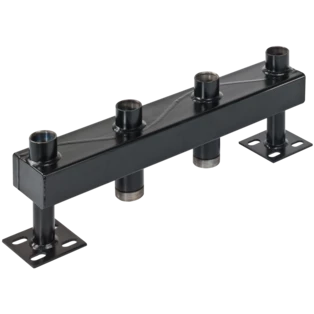 Verwarmingsverdeler 120/80-2 met isolatie, tot 6,5 m&sup3;/h of 150 kW