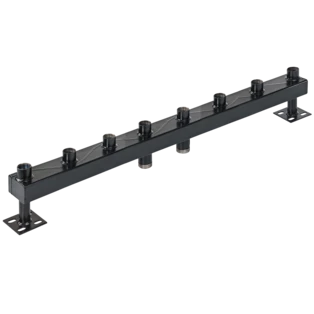 R&eacute;partiteur chauffage 120/80-4 avec isolation jusqu'&agrave; 6,5 m&sup3;/h ou 150 kW