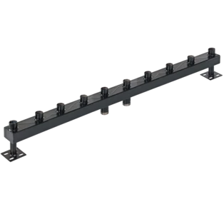 Verwarmingsverdeler 120/80-5 met isolatie, tot 6,5 m&sup3;/h of 150 kW