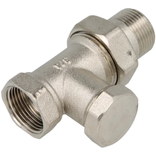 Radiator return coupling 3/4" straight lockable