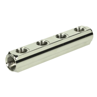 4-way brass manifold with connection 3/4"