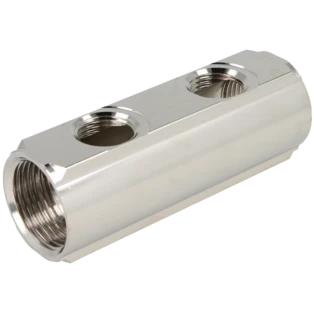 2-fach Messingverteiler mit Anschluss 1"