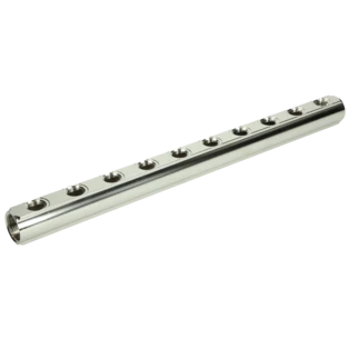 10-fach Messingverteiler mit Anschluss 1"