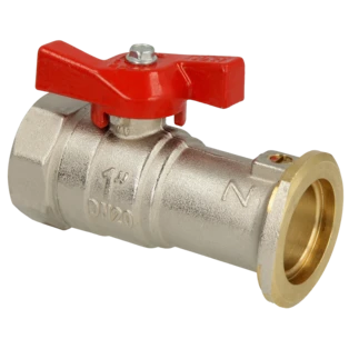Pump ball valve 1" for 1 1/2" union nuts with gravity brake