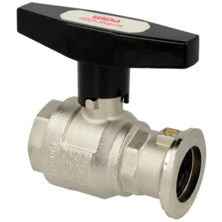 Pompkogelkraan 1 1/4" voor 2" WM met zwaartekrachtrem