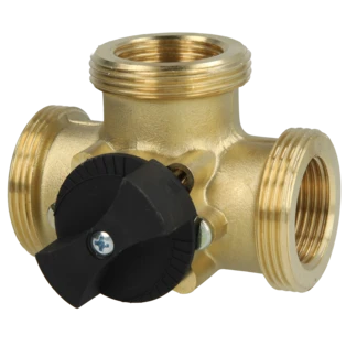 Mixing valve 3-way 1" IT x 1 1/2" ET