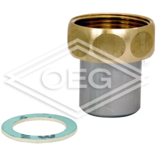 Connessione a vite con manico a saldare DN25 x 1 1/4" controdado