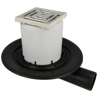 Balcony and patio drain DN75 horizontal