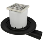 Balcony and patio drain DN75 horizontal