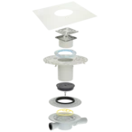 Thin-bed drain set DS 10 horizontal