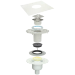 Thin-bed-drain set DS 10 vertical