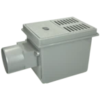 Cellar drain with backflow triple lock DN110