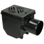 Basement drain Drehfix DN110 with twin-flap backwater valve