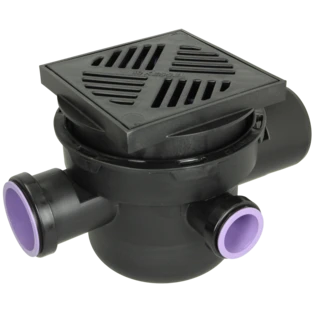 Basement drain "The Universal" with double-flap backwater valve