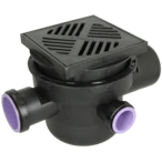 Basement drain "The Universal" with double-flap backwater valve