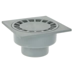 House and yard drain vertical 200 x 200 mm, DN75/110