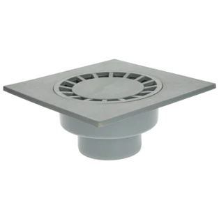 House and yard drain vertical 250 x 250 mm DN75/110