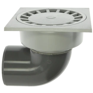 Haus-und Hofablauf waagerecht 200 x 200 mm, DN110