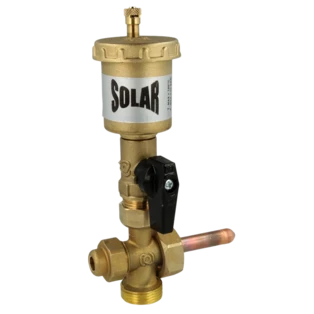 Solar vent with valve