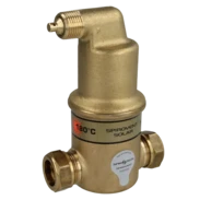 SpiroVent solar microbubble deaerator with autoclose 22 mm compression fitting horizontal