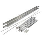 Flat-roof mounting set 4plus horizontal meander 2 collectors