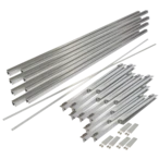 Flat-roof mounting set 4plus horizontal meander 4 collectors