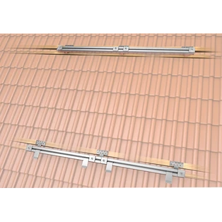 On-roof mounting set 4plus 7 collectors, slate roof