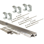 Hanger bolt mounting set 4plus, 2 coll. for various roofings and facades