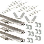 Hanger bolt mounting set 4plus, 5 coll. for various roofings and facades