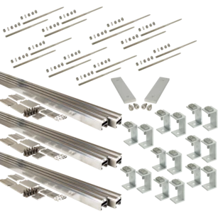 Hanger bolt mounting set 4plus, 6 coll. for various roofings and facades