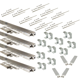 Hanger bolt mounting set 4plus, 8 coll. for various roofings and facades