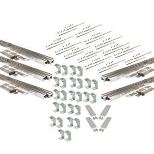 Hanger bolt mounting set 4plus, 10 coll. for various roofings and facades